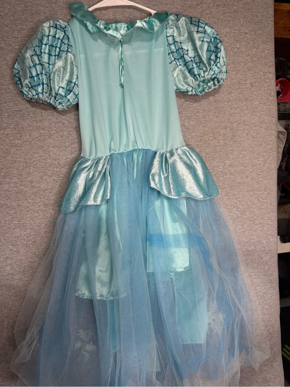 Rubies Brand Blue Princess Tulle Costume Dress - Kids Medium